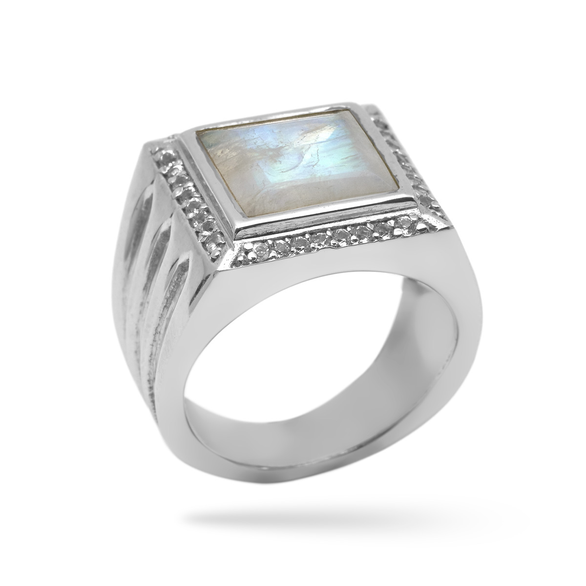 Bague pierre de lune argent Phoebe